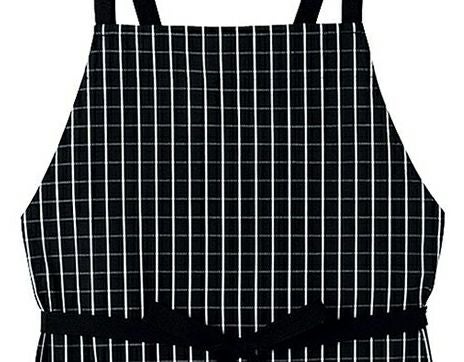 チェック柄エプロン