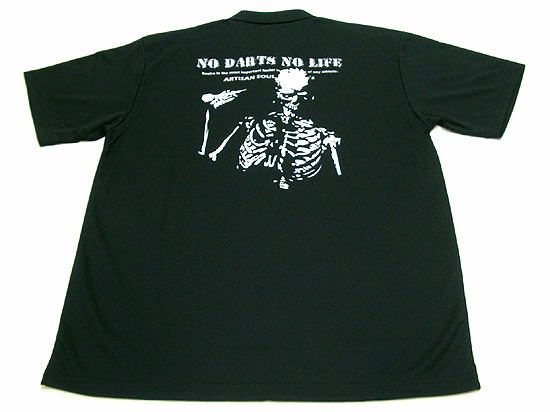 プリント作品集：ドクロ柄のポロシャツ