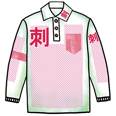 長袖ポロシャツ