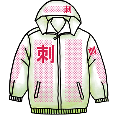 フード付き