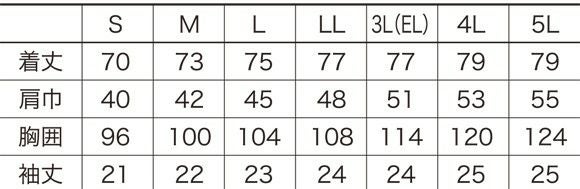 サイズ表