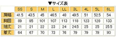 サイズ表