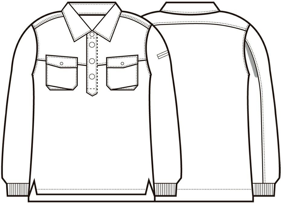 イラスト画像※脇スリット入りです。