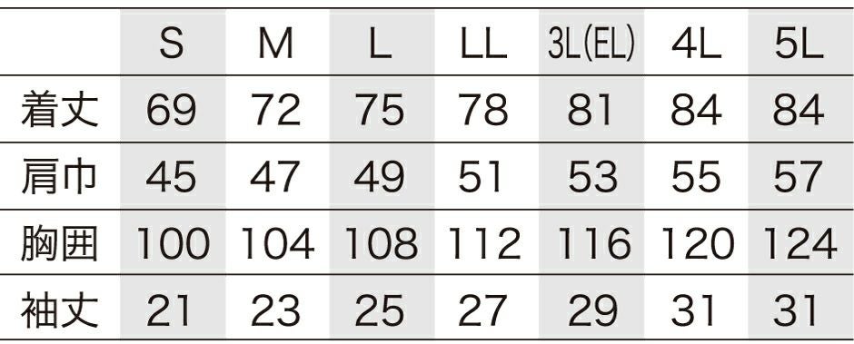 サイズ表