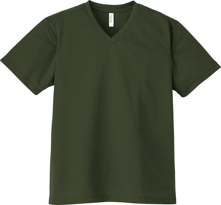 吸汗速乾ドライ】 [4,4オンス] VネックTシャツ [TMS-337AVT]│名入れ