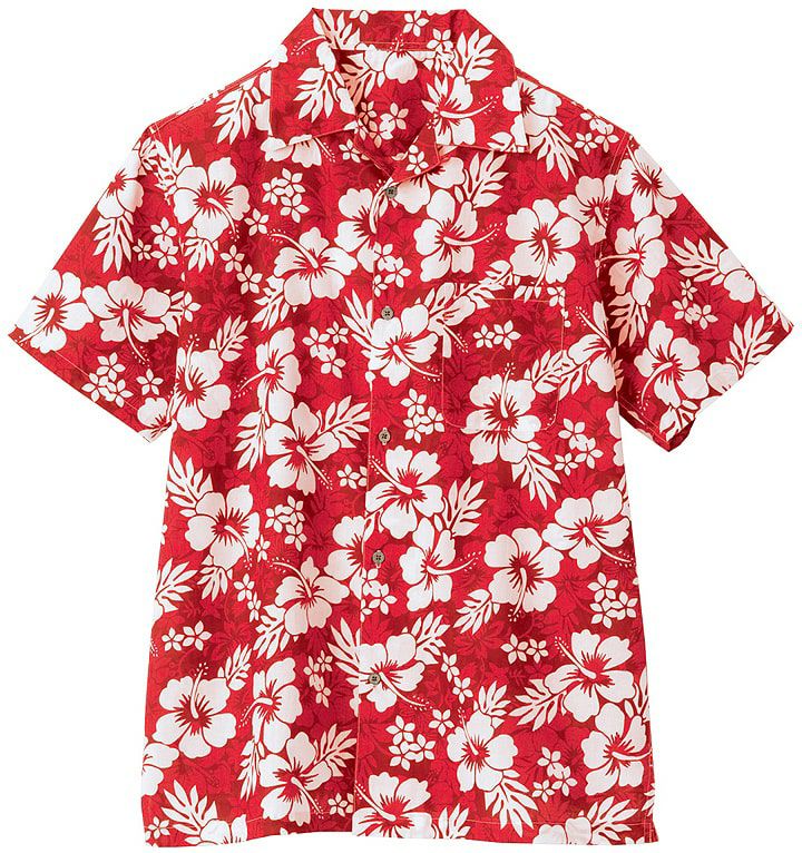 【入手困難】USA 産 ヴィンテージハイビスカス柄アロハシャツ紺 USA製】 HAWAII BLUES RIVERSIDE HOTEL＆CASINO RESORT 半袖 アロハ