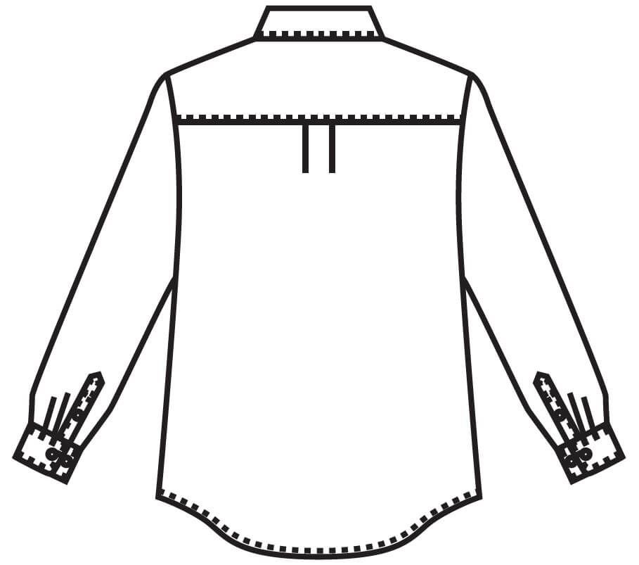 バックスタイルのイラスト画像