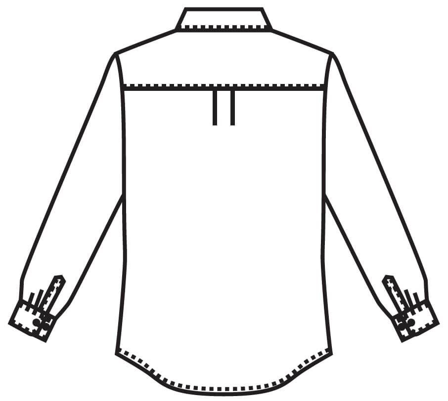 バックスタイルイラスト画像