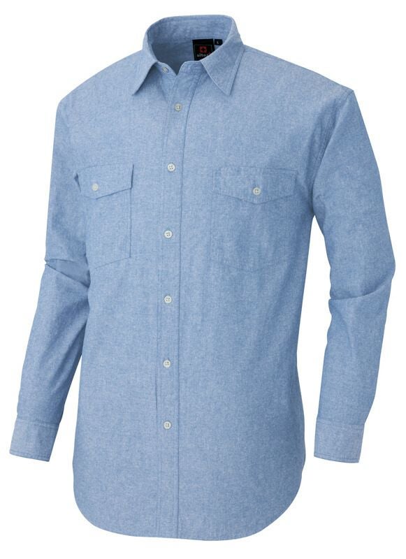 ネイビー＃008/長袖ダンガリーシャツ