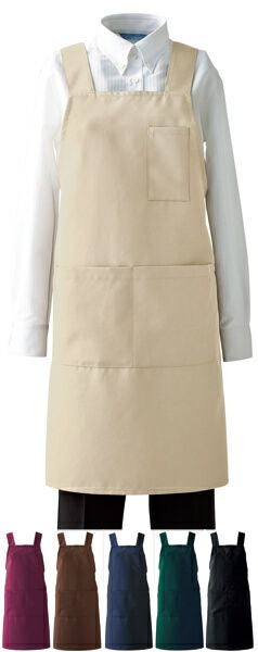 【背中Ｈ型】撥水エプロン（はっ水・防汚） 