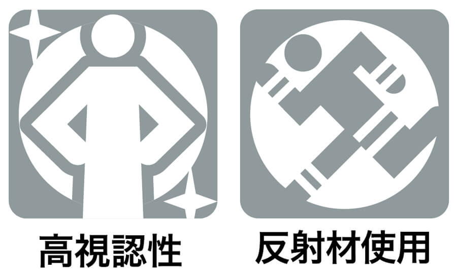 高視認性・反射材仕様