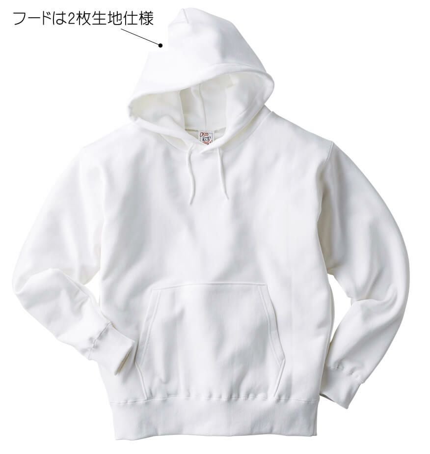 フードは2枚生地仕様でしっかりした作りです。