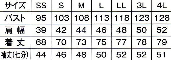 サイズ表