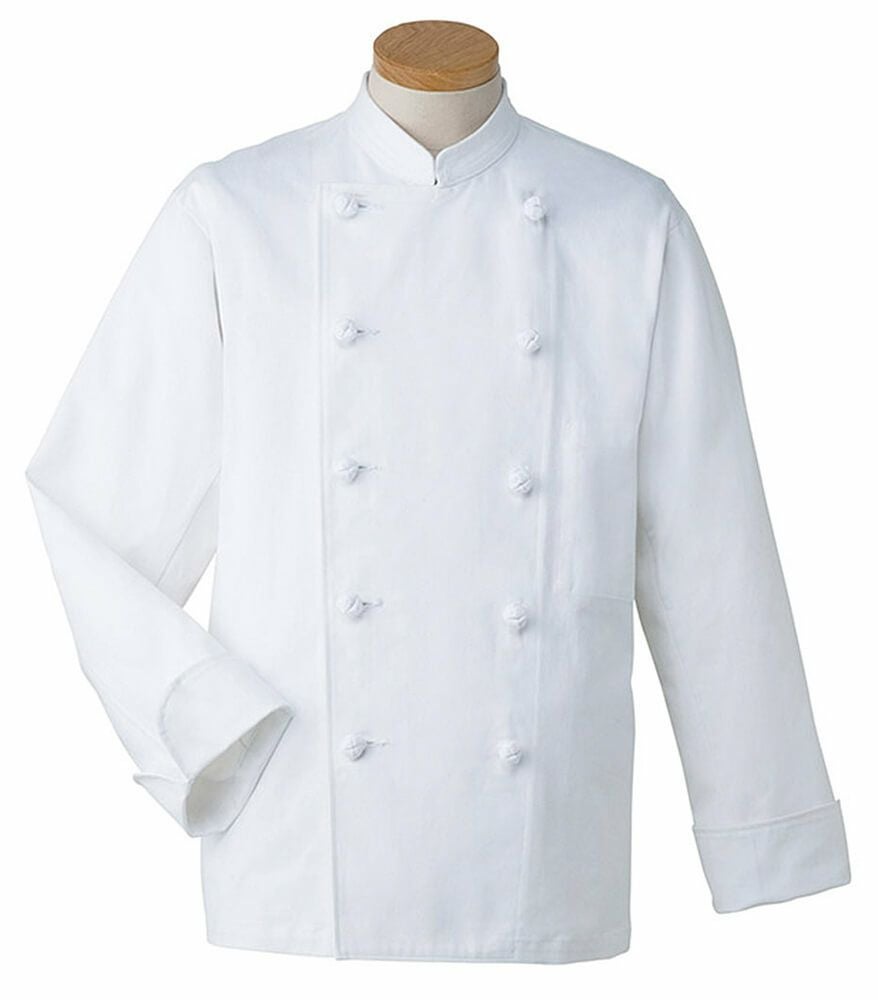 【綿100％】長袖コックコート [厚手カツラギ] [SUN-KC406]