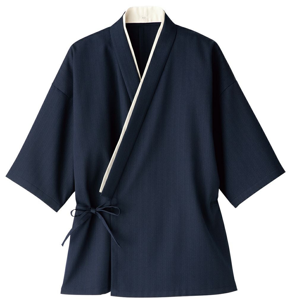 【退色防止】作務衣シャツ（男女兼用） [BON-FJ0704U]