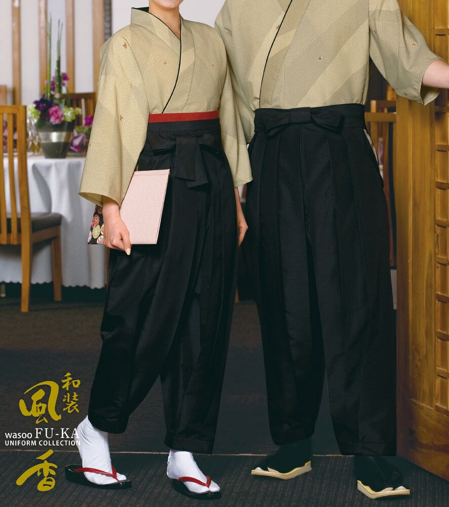 作務衣：着用写真：男女