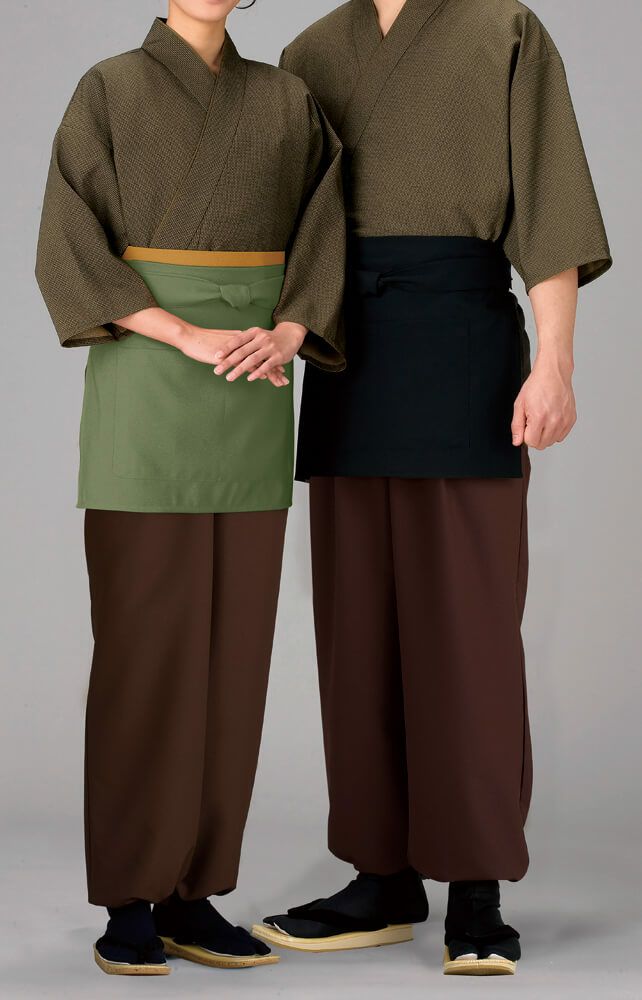 作務衣：着用写真：男女