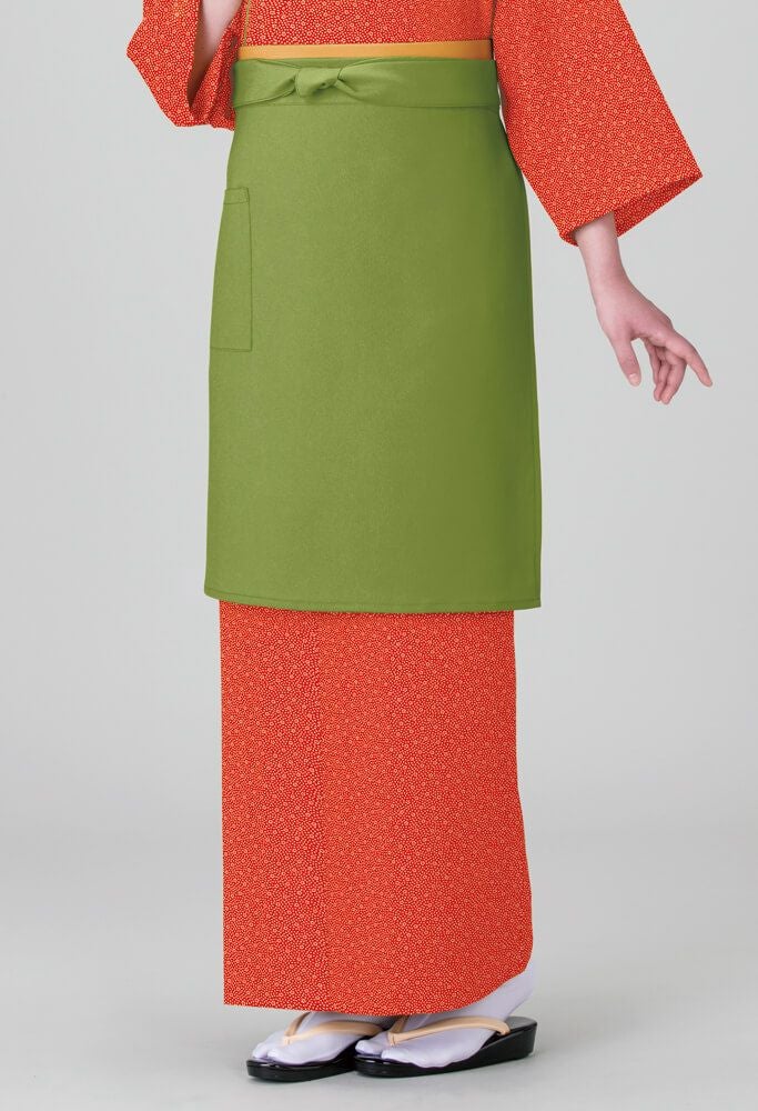 和風スカート・朱赤