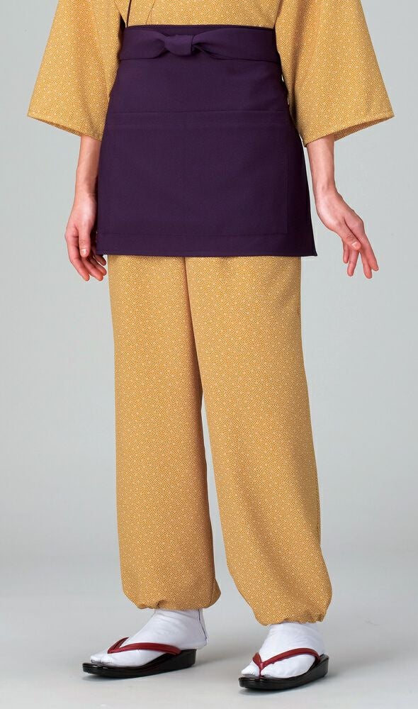 作務衣パンツ：からし色