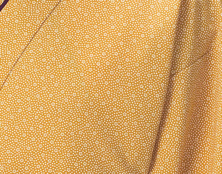 和柄アップ写真：からし色