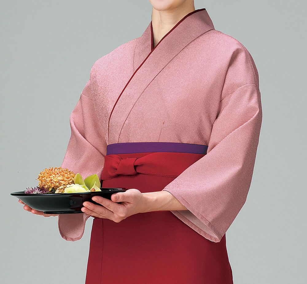 作務衣：ピンク