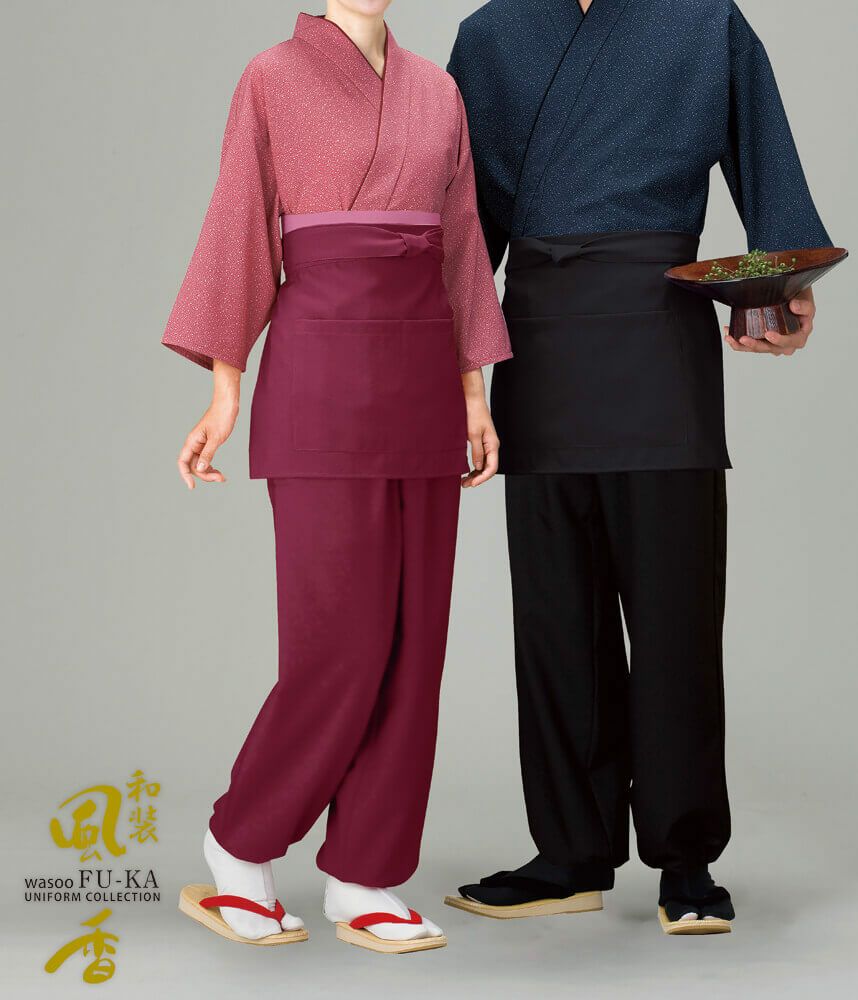 男女：作務衣の着用写真