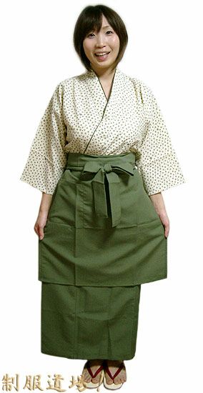 作務衣シャツ着用写真