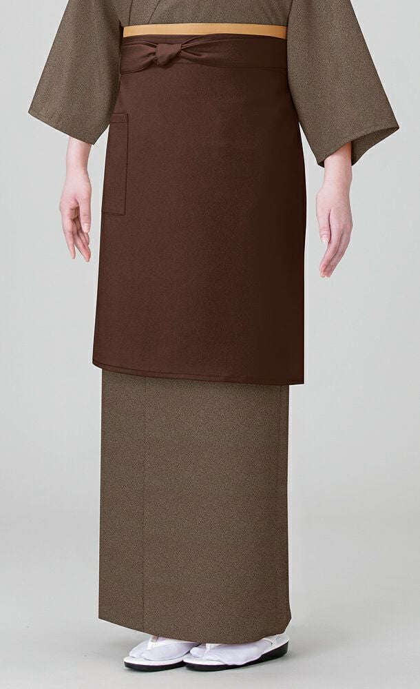 和風スカート　茶色