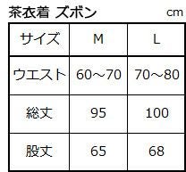 サイズ表