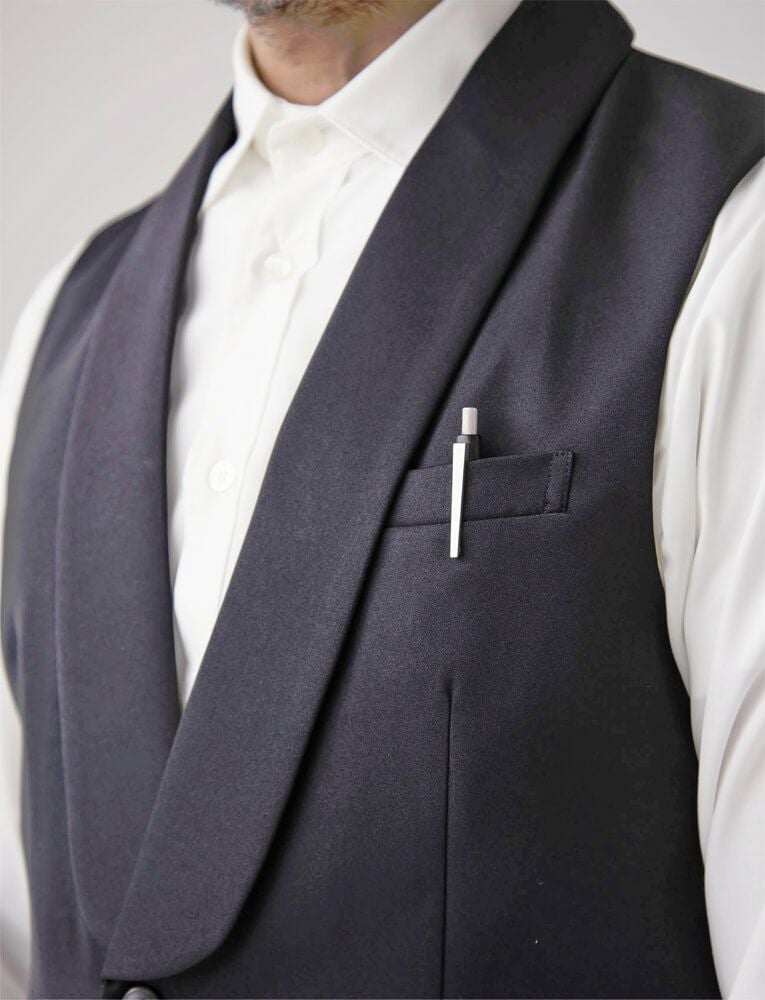 左胸ポケット付き