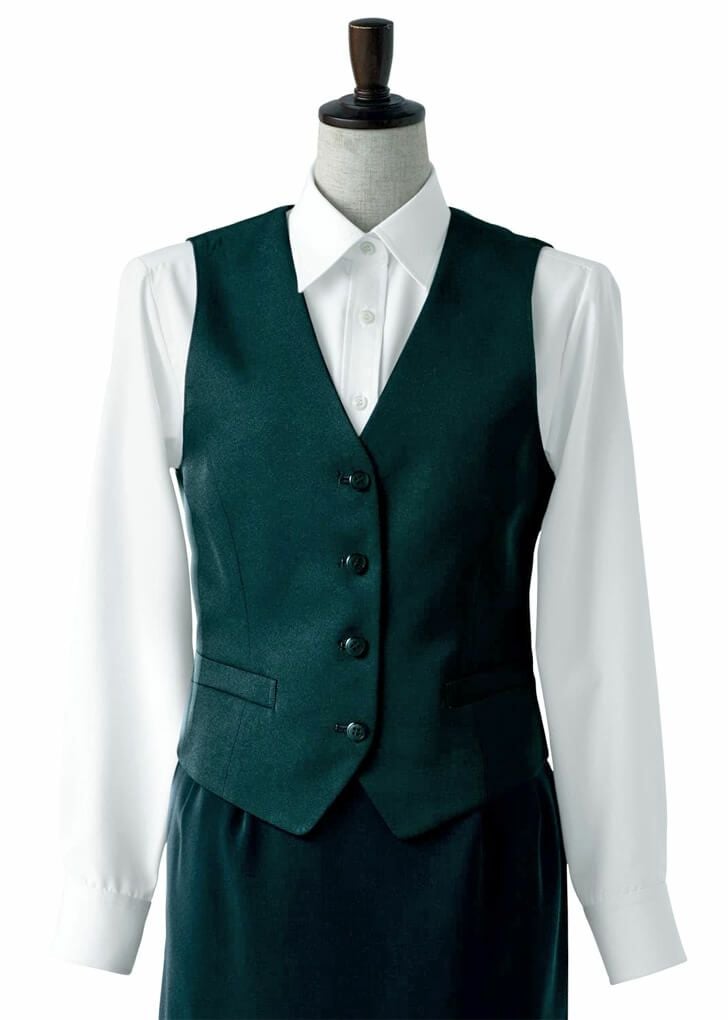 【レディース】フォーマルベスト（静電加工） [7-CJ4333]