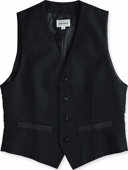 【メンズ】黒フォーマルベスト（はっ水・静電加工） [ARB-AS8073]