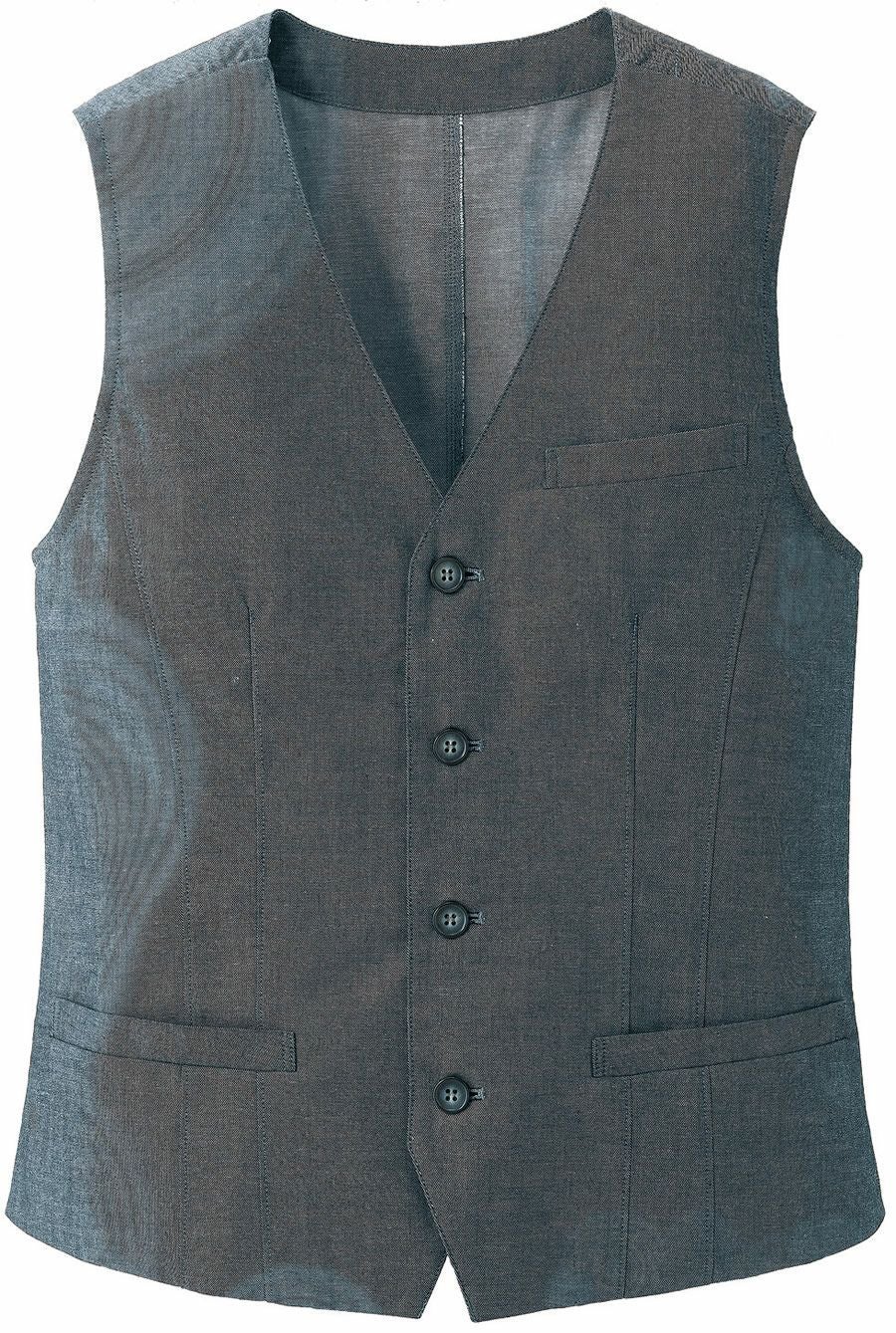 グレー＃B3／播州織メンズ用ベスト