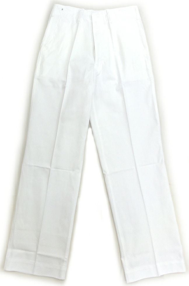 ホワイト＃C1／メンズ厨房パンツ・ノータック