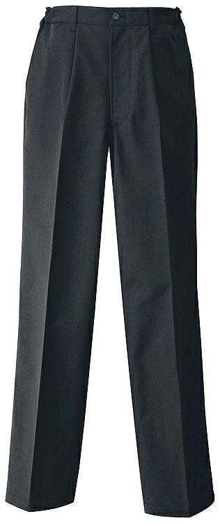 メンズ黒スラックス（Dカン付きあり・ストレッチ・帯電防止） [AZ