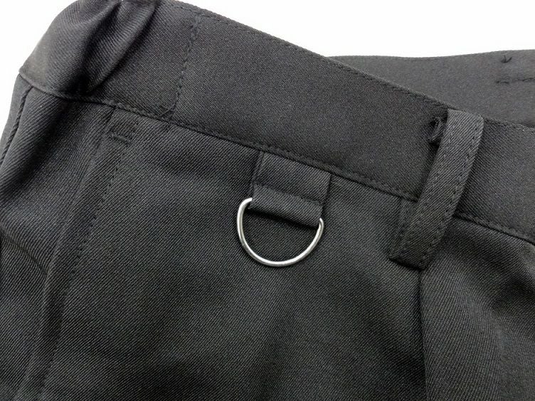 メンズ黒スラックス（Dカン付きあり・ストレッチ・帯電防止） [AZ