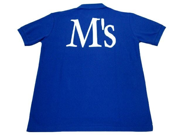 こんなポロシャツの背中にオリジナルプリント