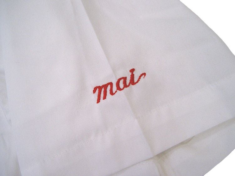 左袖には各個人名をネーム刺繍