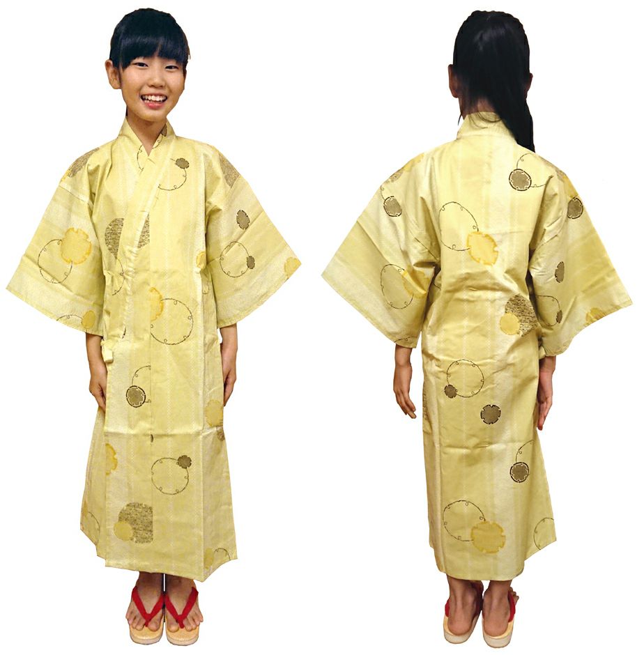 陶器製 子供像 伝統的和服 子供用】館内着浴衣 [KY-YU-KIDS]│名入れロゴ刺繍・プリントOK