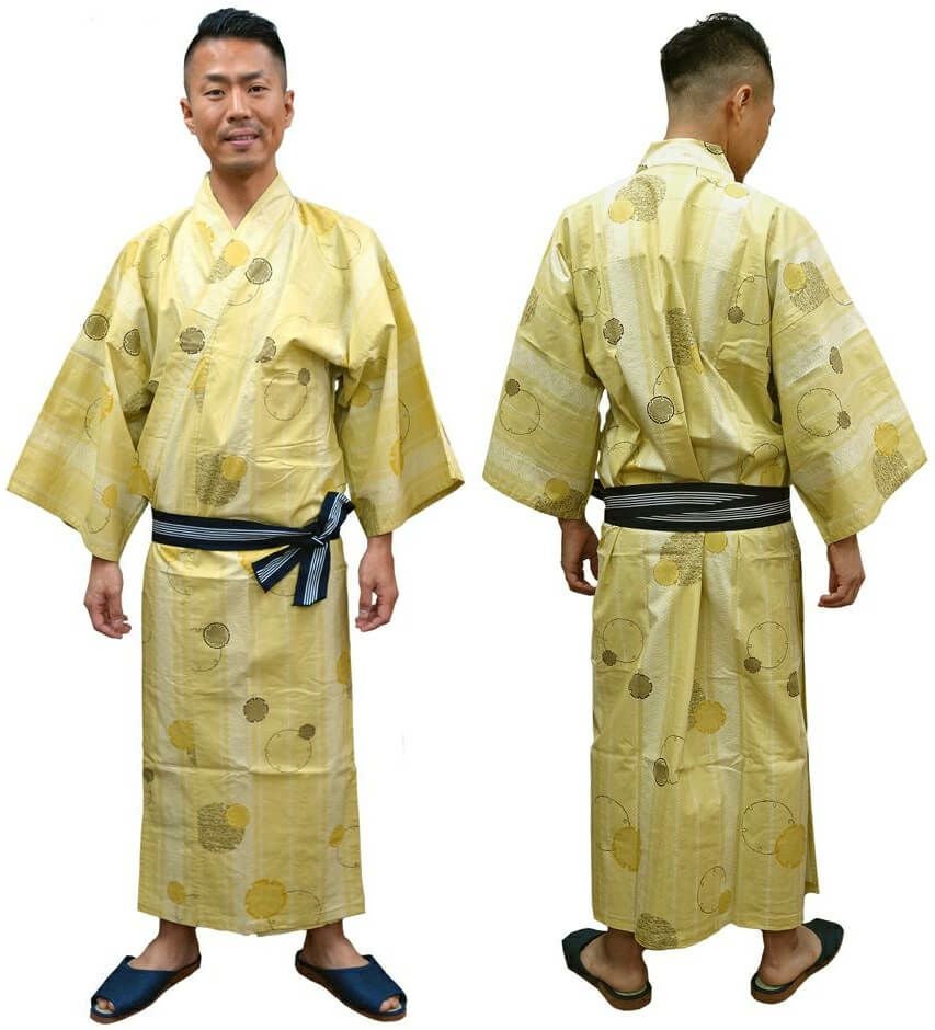 組曲　浴衣　アナスイ帯 男性用】館内着浴衣（帯は別売り） [KY-YU-MENS]│名入れロゴ刺繍