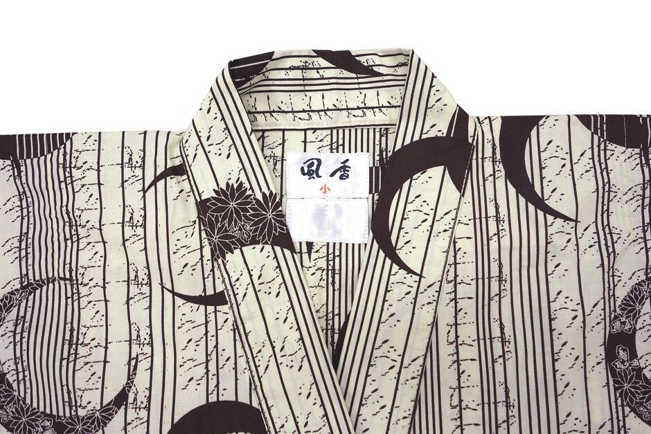 男性用】館内着浴衣（帯は別売り） [KY-YU-MENS]│名入れロゴ刺繍