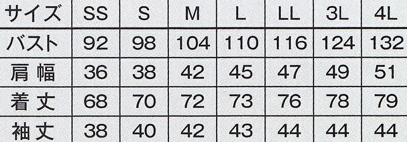 サイズ表