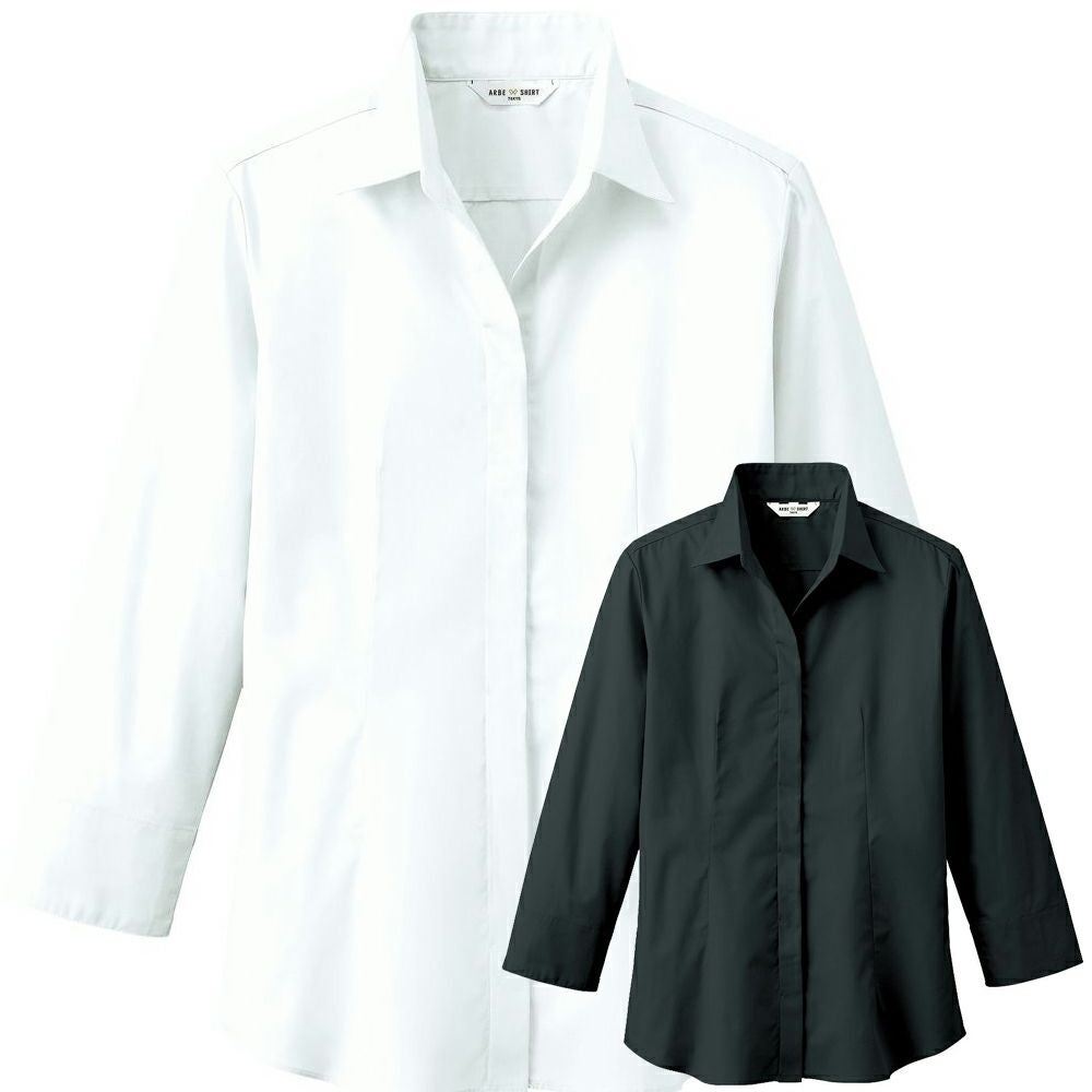 女性らしい綺麗なシルエット：レディースワイシャツ