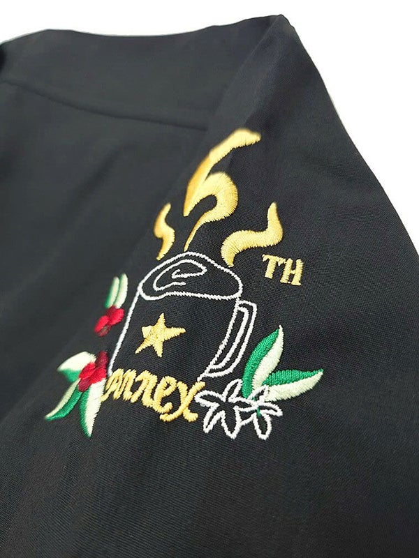 スタバのキャラクター『ベアリスタ』のロゴ刺繍が可愛くって素敵