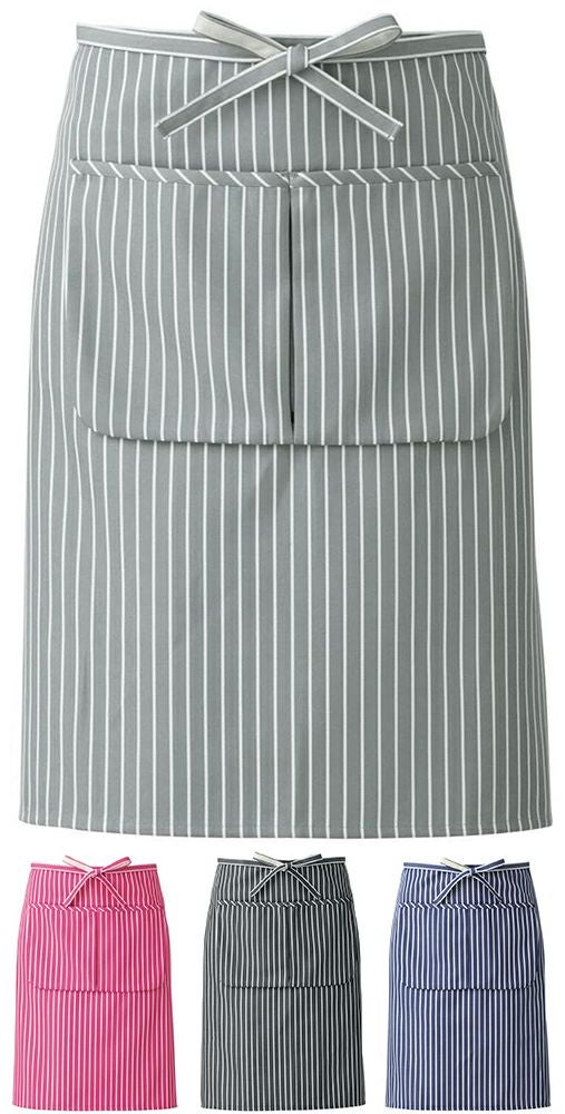 ストライプミドルエプロン