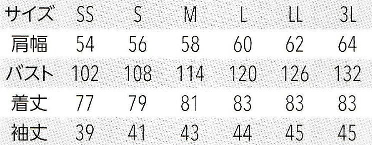 サイズ表