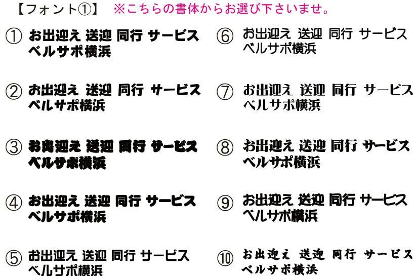今回、何通りかの提案した書体