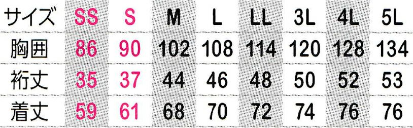 サイズ表