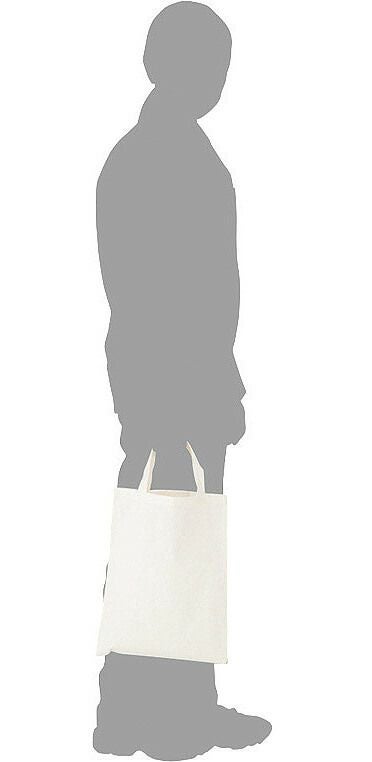 無地バッグを持ったイラスト画像