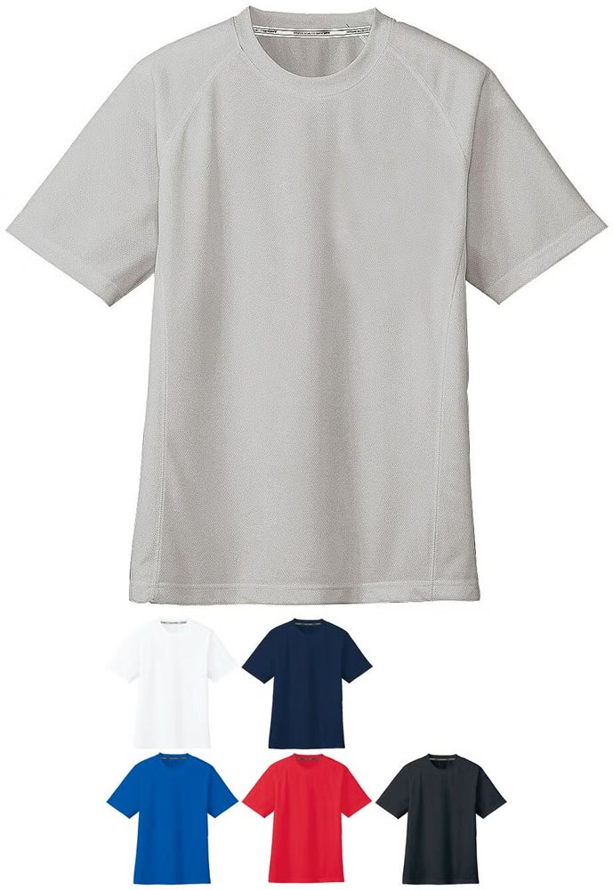 ポケット無し半袖業務用ドライTシャツ